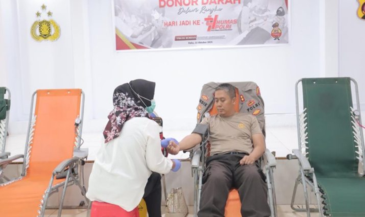 Polresta Gorontalo Kota Gelar Donor Darah di HUT Humas Polri ke-74: Wujud Polri Humanis Harapan Masyarakat