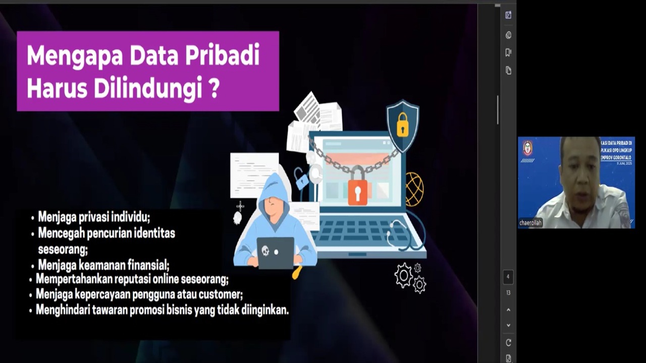 Diskominfotik Provinsi Gorontalo Mulai Input Data Sistem Elektronik yang Menyimpan Data Pribadi