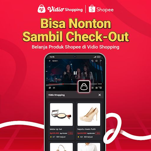 Vidio Umumkan Fitur Baru Vidio Shopping Bersama Shopee, Belanja Jadi Lebih Dekat dengan Penonton