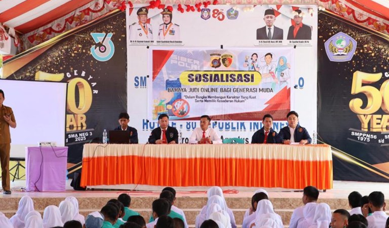 Polda Gorontalo Gelar Sosialisasi Bahaya Judi Online di SMA Negeri 3 Kota Gorontalo