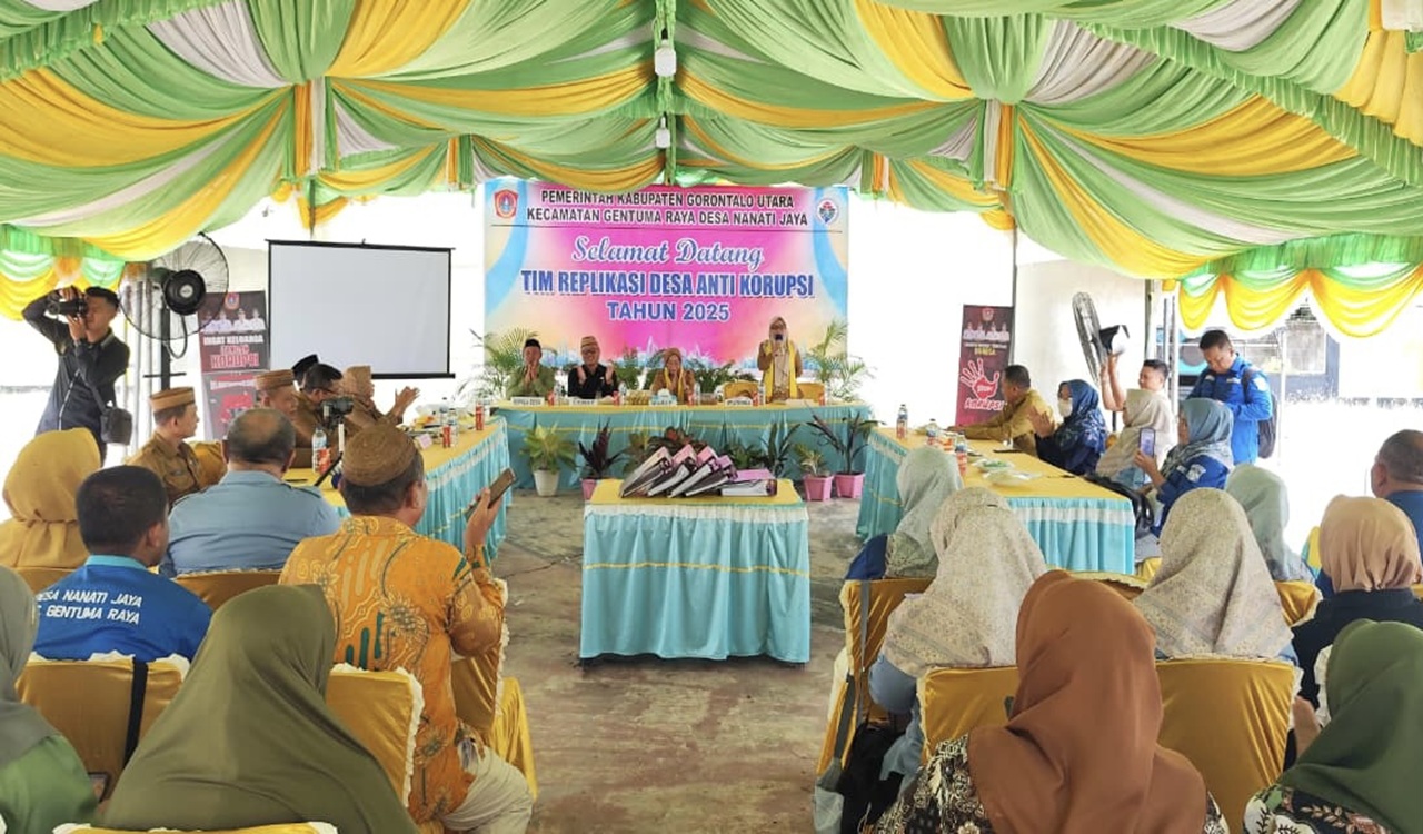 Desa Nanati Jaya Jadi Percontohan Desa Antikorupsi di Gorontalo