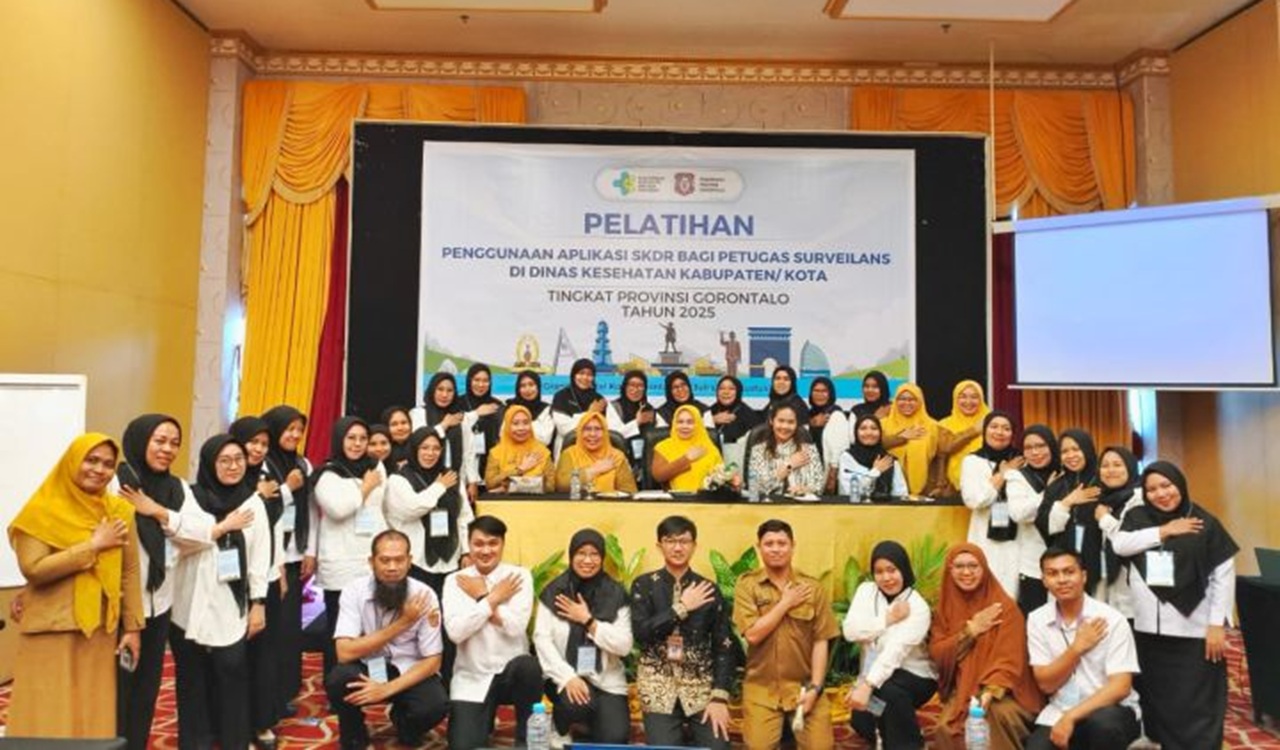 Dinkes Gorontalo Gelar Pelatihan SKDR, Perkuat Deteksi Dini dan Respons KLB Penyakit Menular