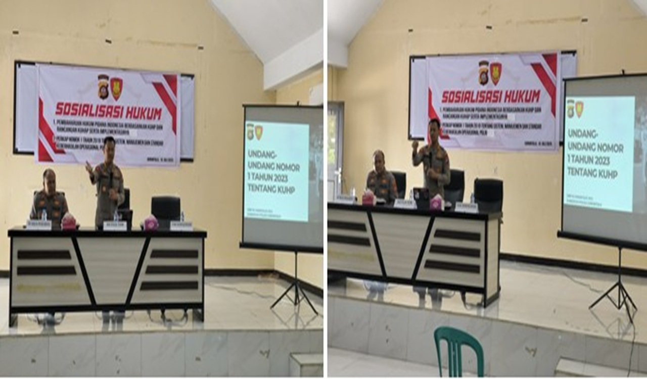 Tingkatkan Pemahaman Hukum, Polres Gorontalo Terima Sosialisasi dari Bidkum Polda