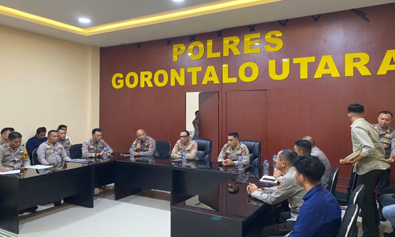 Ro Ops Polda Gorontalo Perkuat Sinergi Lewat Evaluasi Pamapta dan Call Center 110