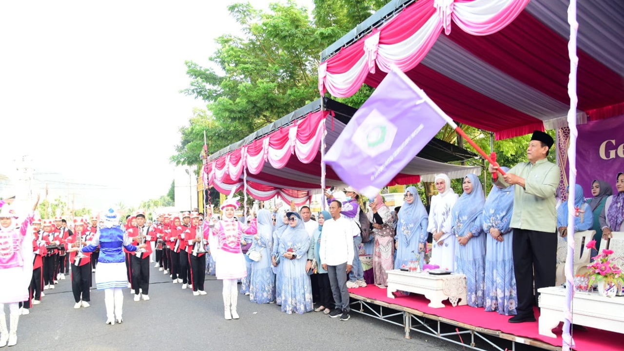 Lomba Gerak Jalan Syar’i Meriahkan Tahun Baru Islam di Gorontalo