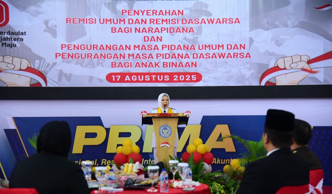 Wagub Gorontalo Beri Nasihat Kepada Para Napi yang Menerima Remisi: Jangan Ulangi Kesalahan!