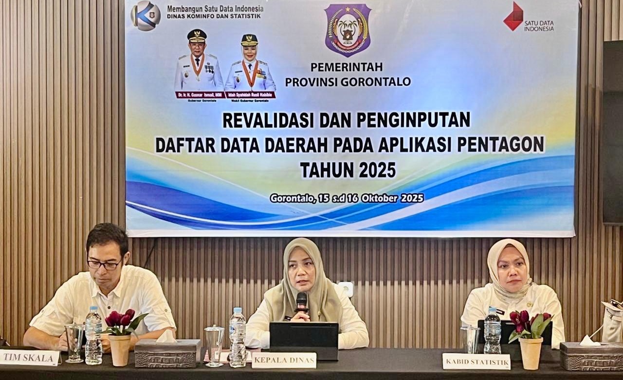 Kominfo Gorontalo Tegaskan Pentingnya Validasi Data untuk Pembangunan Berkualitas