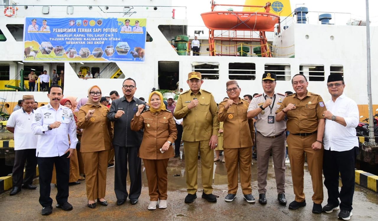 Gorontalo Kirim 355 Ekor Sapi ke Kalimantan Utara, Wagub Dorong Generasi Muda Terjun ke Peternakan