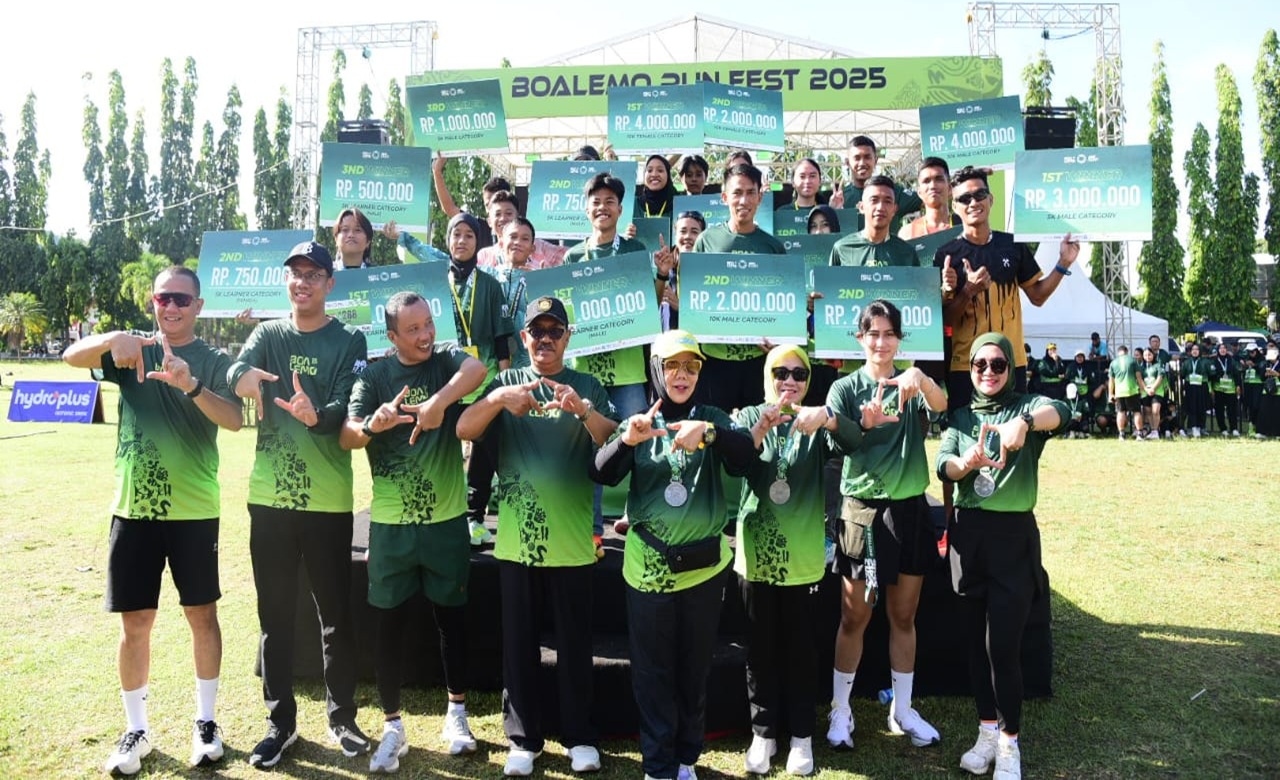 Idah Syahidah Meriahkan Boalemo Runfest 2025, Dorong Semangat Pembangunan dan Hidup Sehat