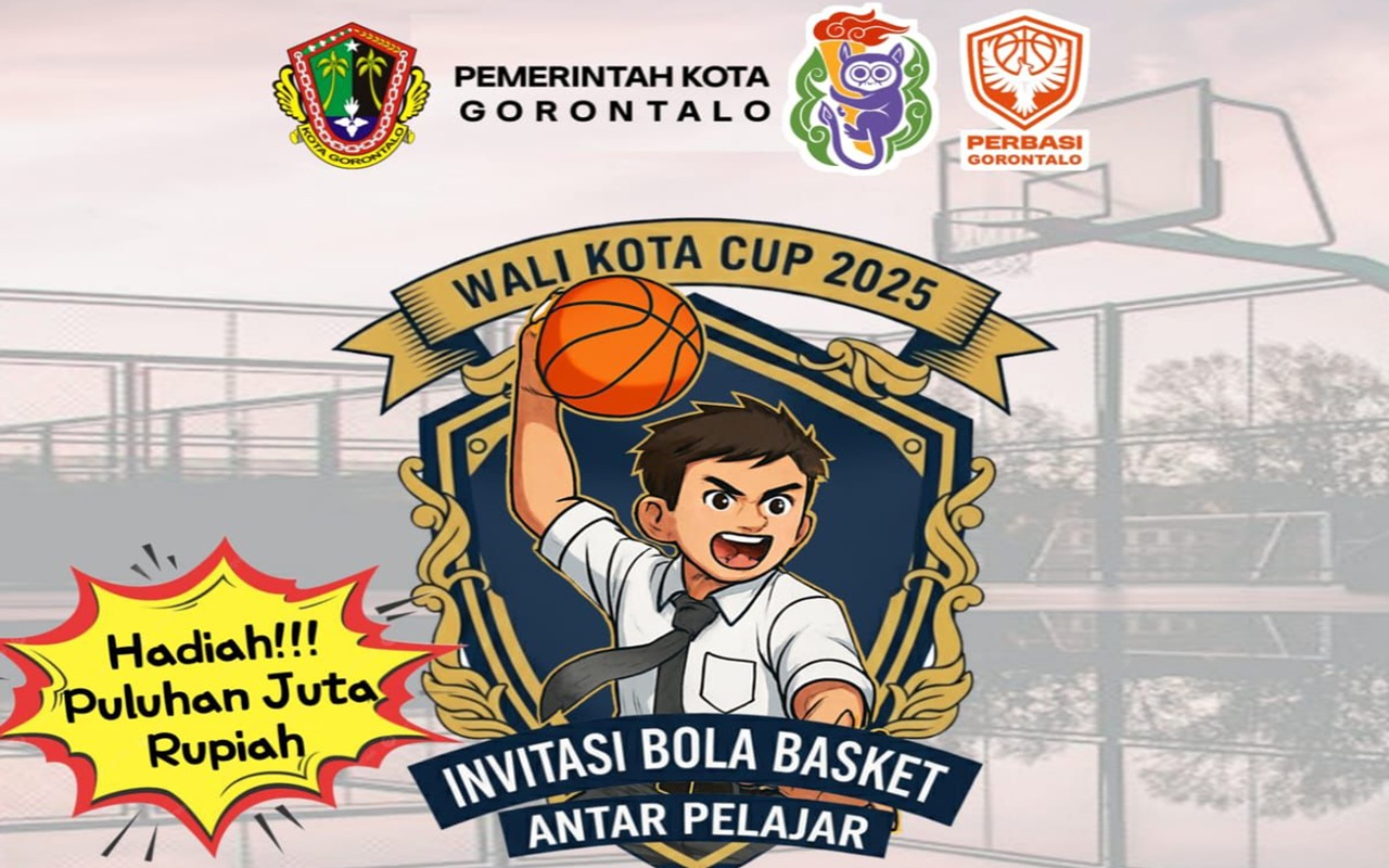 Wali Kota Cup Digelar di Gorontalo, 18 Tim Basket Pelajar Siap Berlaga