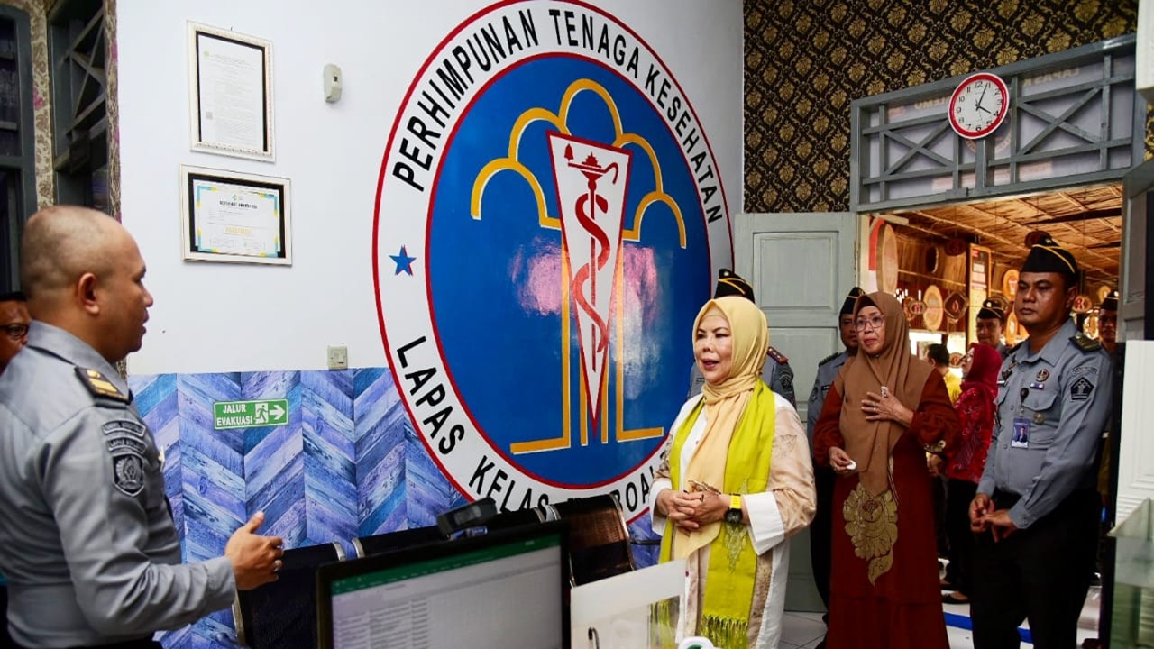 Wagub Gorontalo dan Kalapas Tinjau Kondisi Lapas Kelas IIB Boalemo