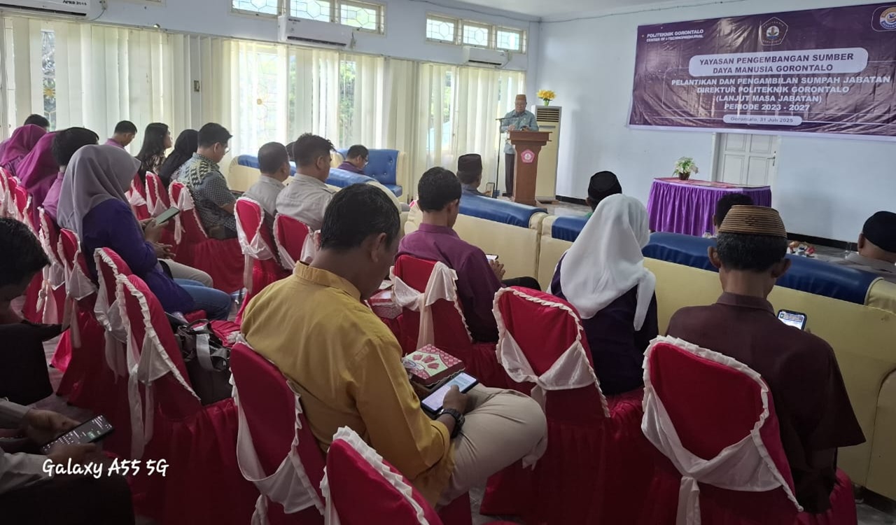 Ismail Mohidin Resmi Jabat Direktur Baru Politeknik Gorontalo, Pemerintah Dorong Penguatan Pendidikan Vokasi