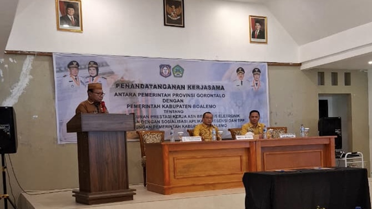 Pemprov Gorontalo dan Pemkab Boalemo Sah Tandatangani PKS Sistem E-Kinerja ASN