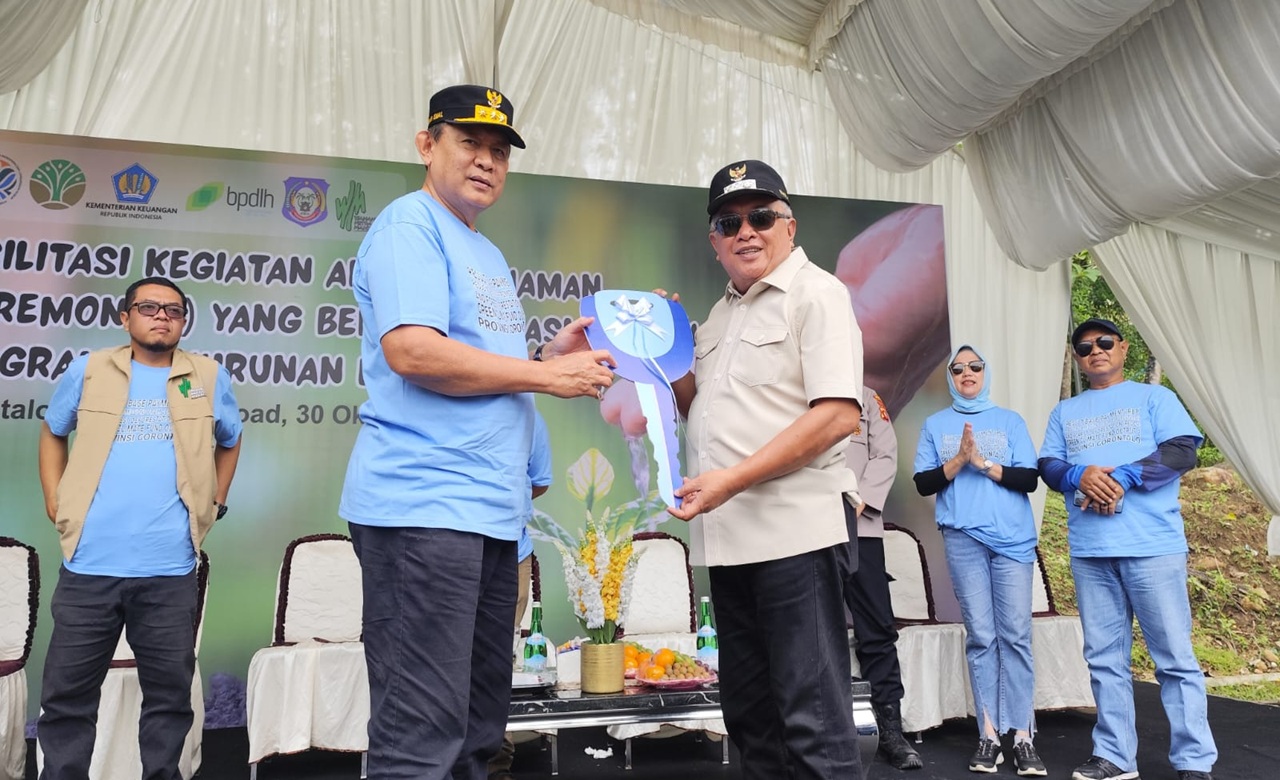 Pemprov Gorontalo Tanam Ribuan Pohon di Sepanjang Jalan GORR untuk Tekan Emisi dan Perindah Kota