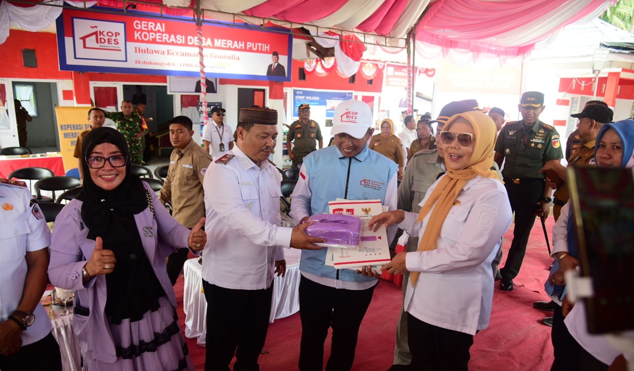 Wagub Gorontalo Resmikan KDMP Hulawa, Kini Jual LPG dan Emas