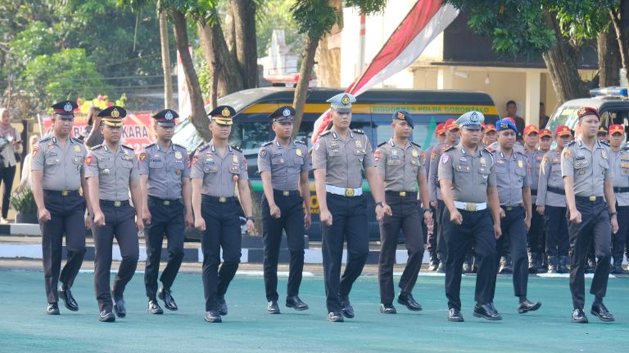 Kenaikan Pangkat 167 Anggota Polda Gorontalo, Kapolda: Bentuk Apresiasi atas Dedikasi