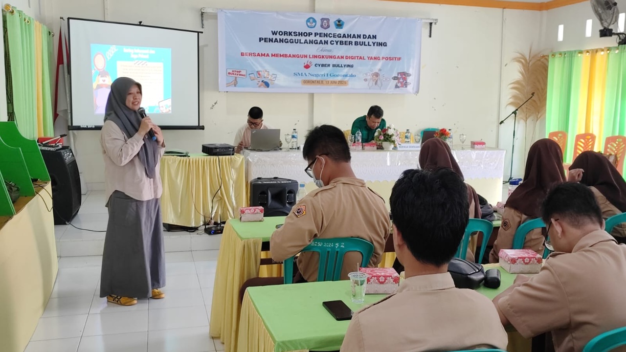 SMA Negeri 1 Kota Gorontalo dan Diskominfotik Provinsi Gorontalo Gaungkan 'No Cyberbullying'