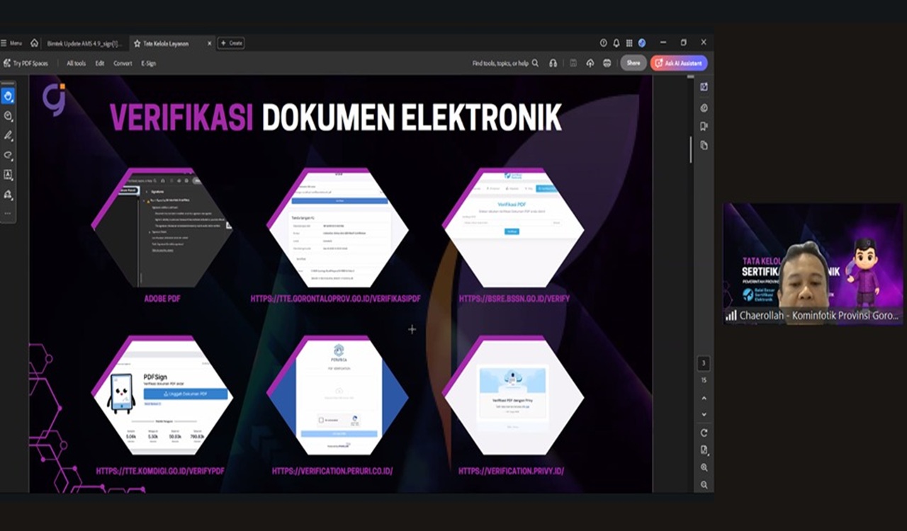 Pemprov Gorontalo Dorong Optimalisasi Sertifikat Elektronik untuk ASN