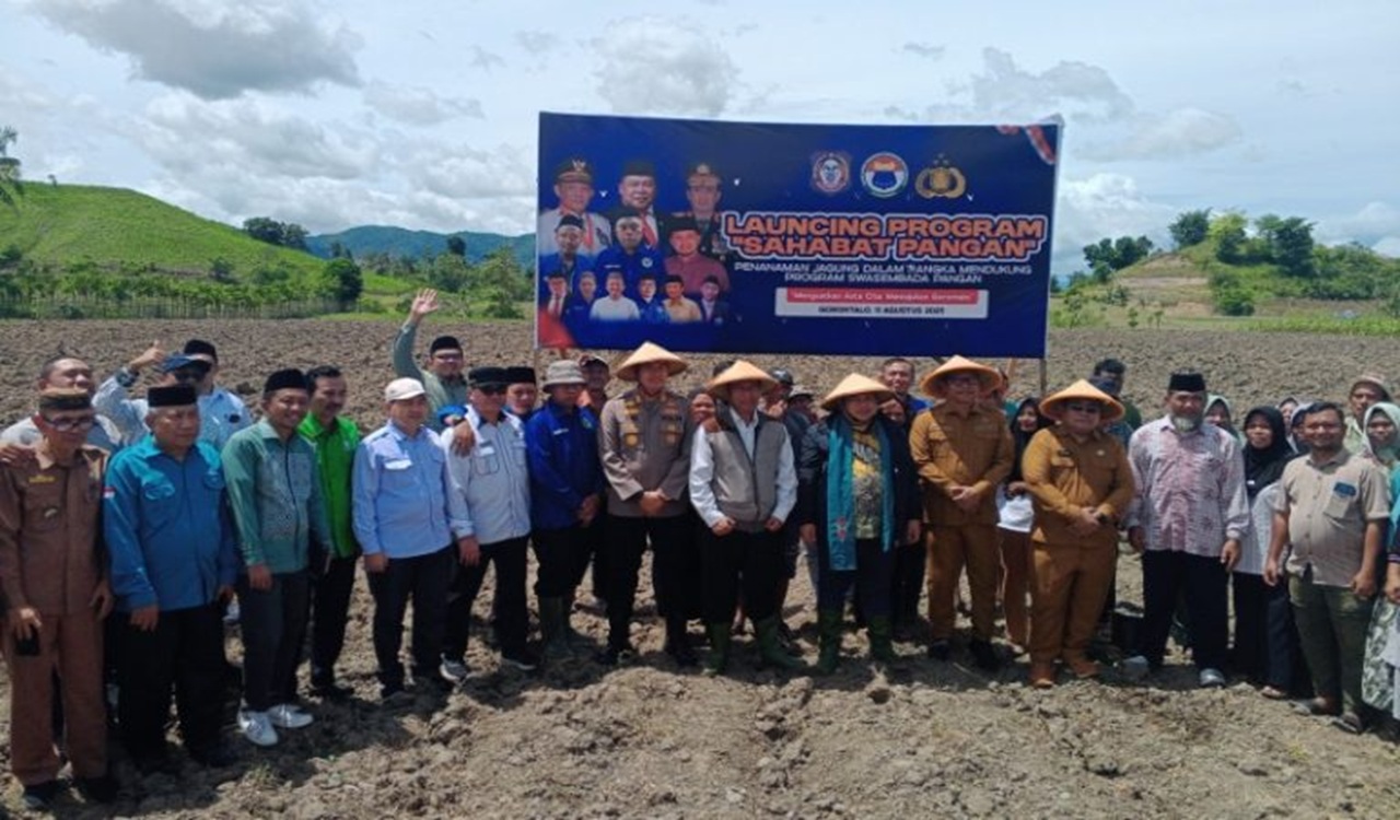 Kapolres Gorontalo Hadiri Launching Program Sahabat Pangan IKA PMII