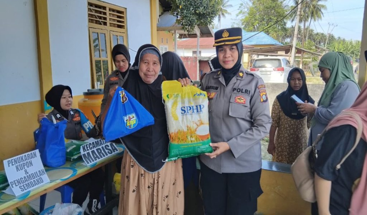 Kolaborasi Polda Gorontalo, KNPI, dan Pani Gold Project Hadirkan Pasar Murah untuk Warga