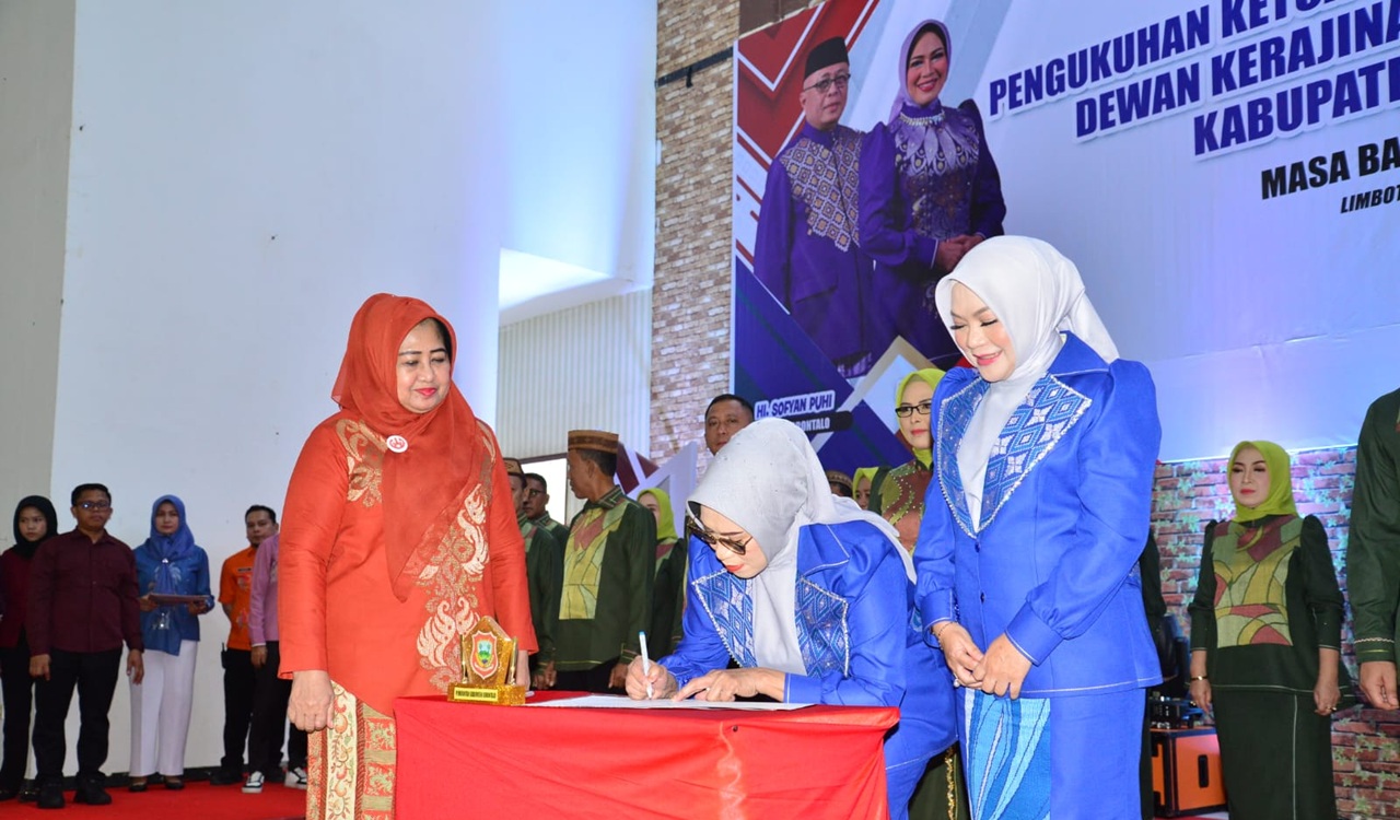 Dekranasda Kabupaten Gorontalo Periode 2025–2030 Dilantik, Siap Dorong Kerajinan Lokal Berdaya Saing