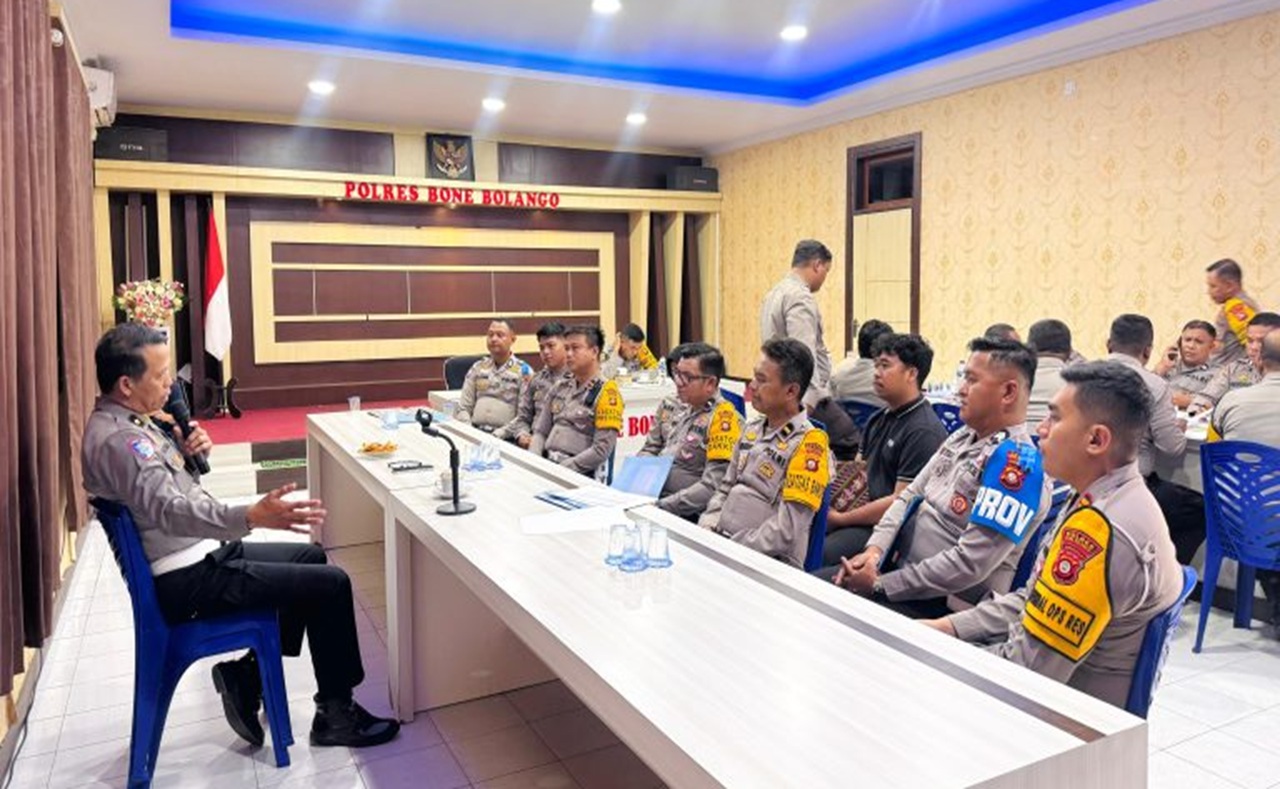 Supervisi Operasi Zebra Otanaha 2025 Digelar di Polres Bone Bolango, Ini Targetnya