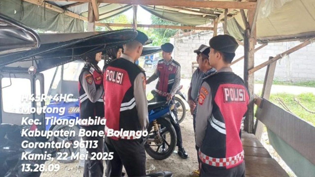 Tim Patroli Kota Presisi Direktorat Samapta Polda Gorontalo Tingkatkan Kesadaran Masyarakat Pentingnya Kemanan