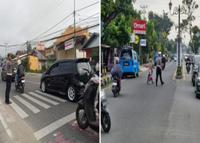 Satlantas Polres Gorontalo Rutin Gelar Pengaturan Kendaraan Demi Ciptakan Keamanan Hingga Kelancaran