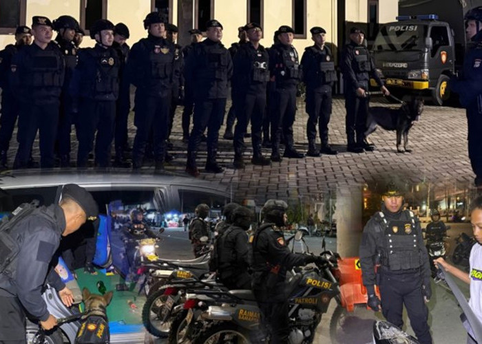 Tindak Balap Liar dan Miras, Patroli Samapta Polda Gorontalo Jaga Kamtibmas Tetap Kondusif
