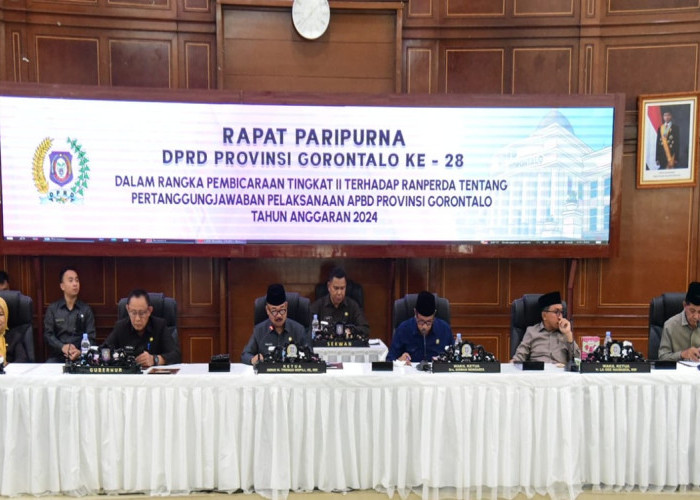 DPRD Gorontalo Kini Sepakati Ranperda Pertanggungjawaban APBD 2024 Jadi Perda