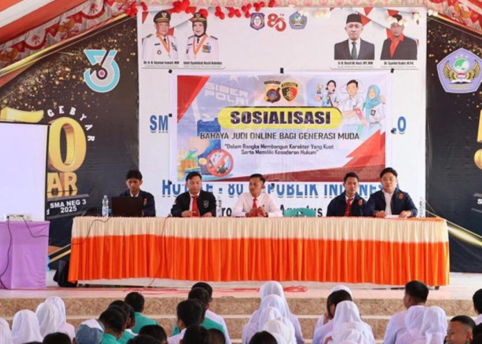 Polda Gorontalo Gelar Sosialisasi Bahaya Judi Online di SMA Negeri 3 Kota Gorontalo