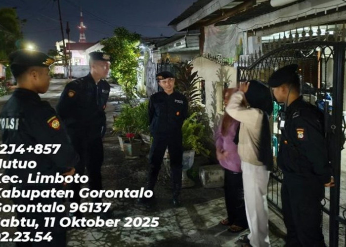 Patroli Kota Presisi, Samapta Polda Gorontalo Jaga Keamanan Hingga Subuh