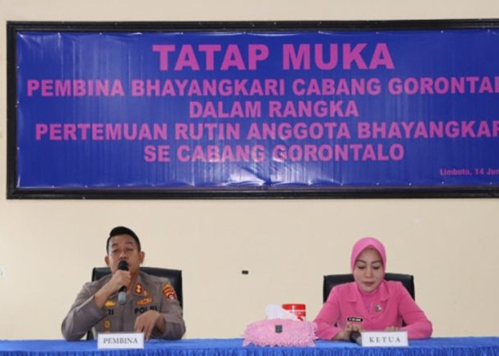 AKBP Ki Ide Bagus Tri dan Ny. Desy Bagus Tri Hadiri Giat Tatap Muka Anggota Bhayangkari Gorontalo