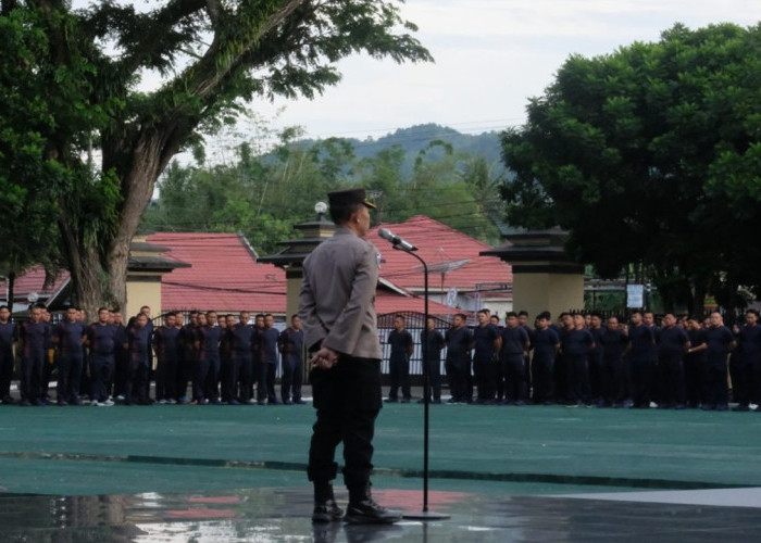 Apel Gabungan Polda Gorontalo: Irwasda Tekankan Pentingnya Disiplin dan Integritas