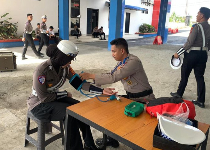 Operasi Zebra Otanaha 2025: Polda Gorontalo Turunkan Tim Medis untuk Pantau Kondisi Anggota