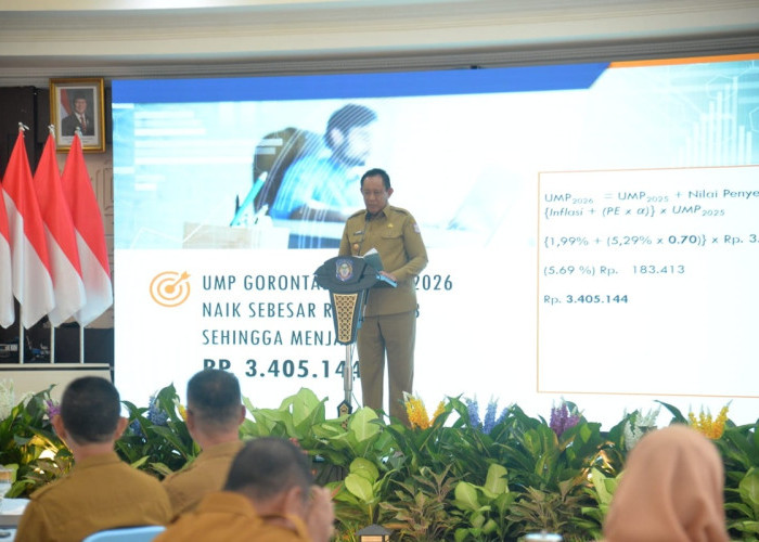 UMP Gorontalo 2026 Naik 5,7 Persen Jadi Rp3.405.144, Ini Penjelasan Gubernur Gusnar