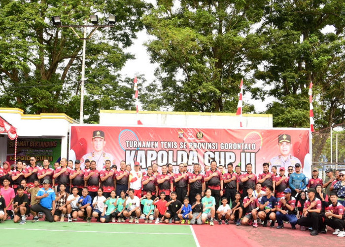 Hari Bhayangkara ke-79 Dimeriahkan dengan Turnamen Tenis Kapolda Gorontalo Cup