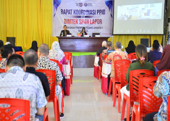 Pemprov Gorontalo Dorong Transparansi Pelayanan Publik Melalui Bimtek SP4N Lapor