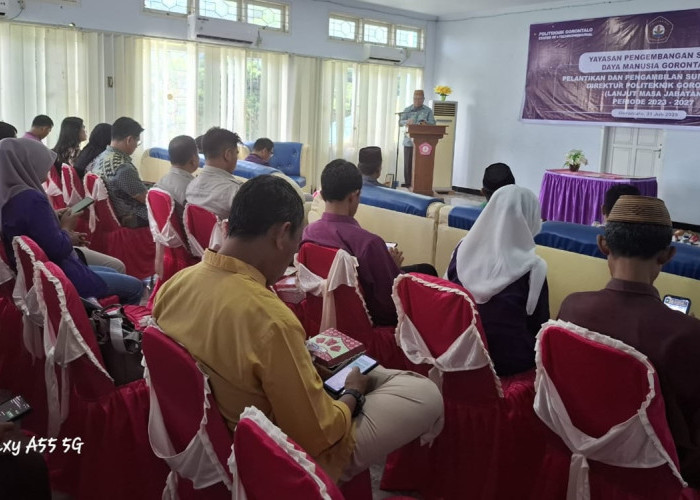 Ismail Mohidin Resmi Jabat Direktur Baru Politeknik Gorontalo, Pemerintah Dorong Penguatan Pendidikan Vokasi