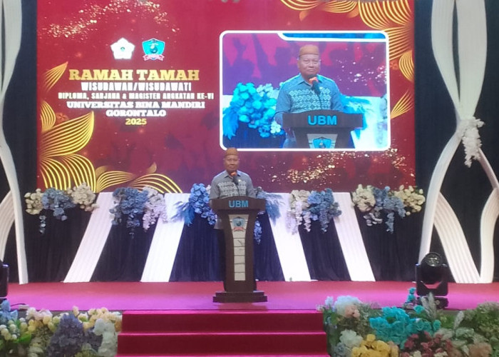 Gelar Bukan Akhir Perjuangan, Pemprov Gorontalo Sampaikan Pesan Penting di Wisuda UBM