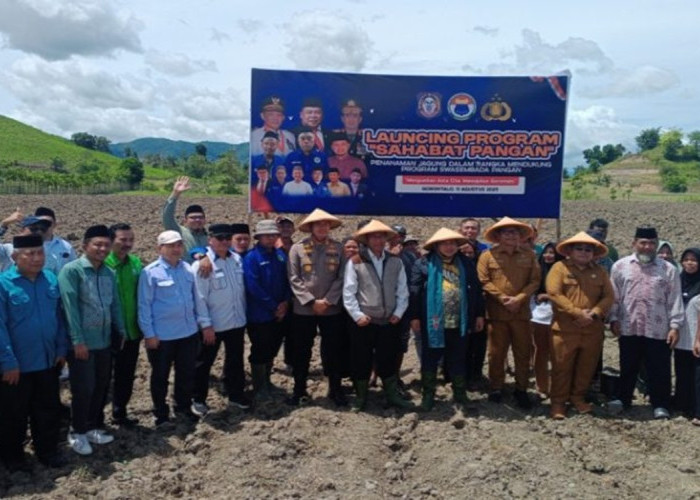 Kapolres Gorontalo Hadiri Launching Program Sahabat Pangan IKA PMII