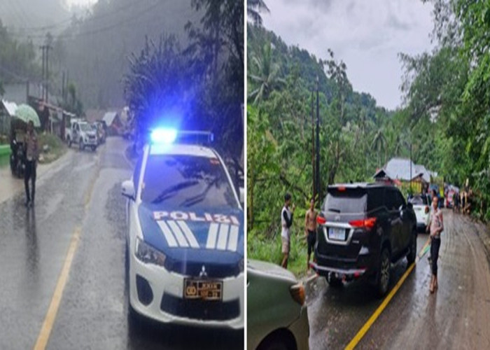 Respons Cepat Satlantas Gorontalo: Gatur Lalin di Jalur Trans Botumoputi Terdampak Cuaca Ekstrem