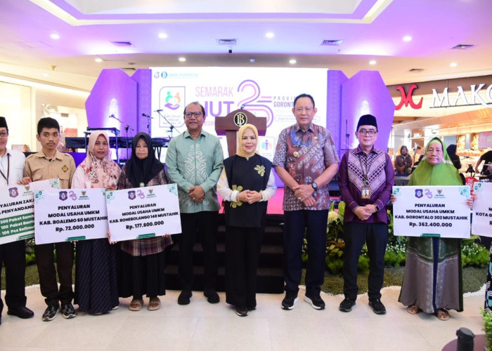 Perayaan 25 Tahun Gorontalo Hadir di Tengah Masyarakat, Ribuan Bantuan Disalurkan Pemprov