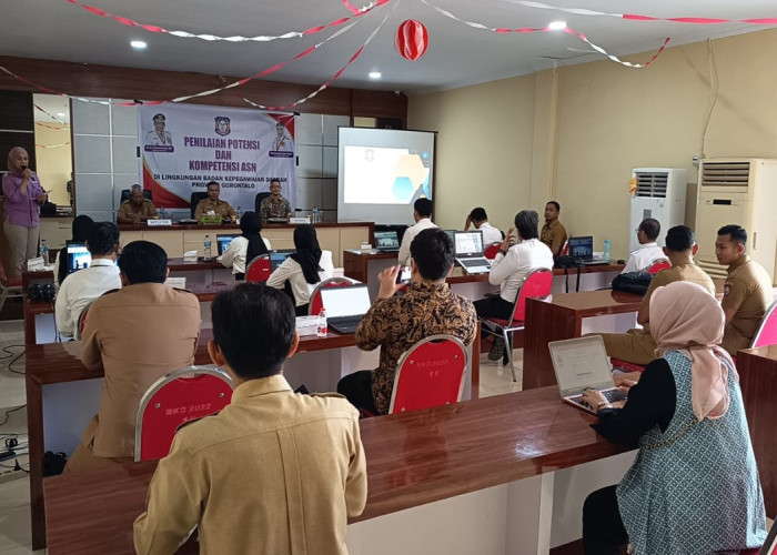 BKD Gorontalo Gelar Uji Kompetensi Analis SDM Aparatur