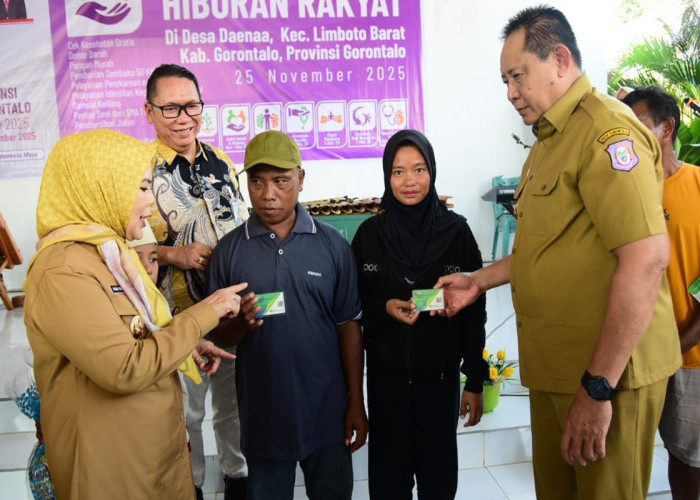 Pemprov Gorontalo Mulai Rangkaian HUT ke-25 dengan Bakti Sosial dan Hiburan Rakyat di Desa Daenaa