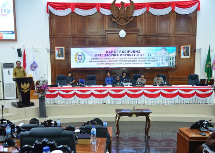 DPRD Gorontalo Sahkan Perubahan Struktur Organisasi Perangkat Daerah Lewat Revisi Perda SOTK