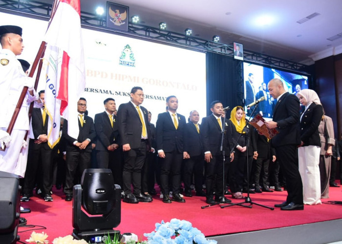 Gusnar Ismail Hadiri Pelantikan Badan Pengurus Daerah HIPMI Gorontalo 2025-2028