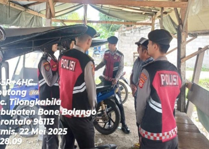 Tim Patroli Kota Presisi Direktorat Samapta Polda Gorontalo Tingkatkan Kesadaran Masyarakat Pentingnya Kemanan