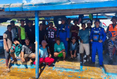 Dit Polairud Polda Gorontalo Evakuasi Kapal Nelayan Rusak Mesin di Teluk Tomini, 19 Awak Selamat